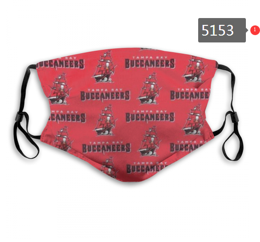 2020 NFL Tampa Bay Buccaneers #1 Dust mask with filter->nfl dust mask->Sports Accessory